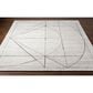Surya Hightower Charcoal, White and Black 6" x 9" Area Rug, , large