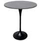 Leisuremod Verve 36" Round Bar Height Dining Table with Sintered Stone Top in Black and Grey - Table Only, , large