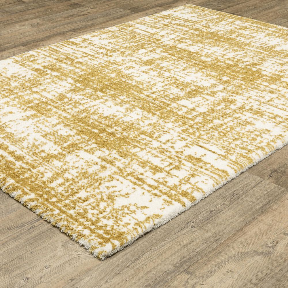 Oriental Weavers Galileo GAL10 Gold and Ivory 5&#39;3&quot; x 7&#39;6&quot; Area Rug, , large