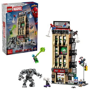 LEGO Marvel Spider-Man vs. Mysterio - The Daily Bugle Building Set, , large