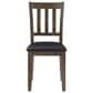 Homelegance Faust 5-Piece Square Dining Set in Charcoal Brown, , large