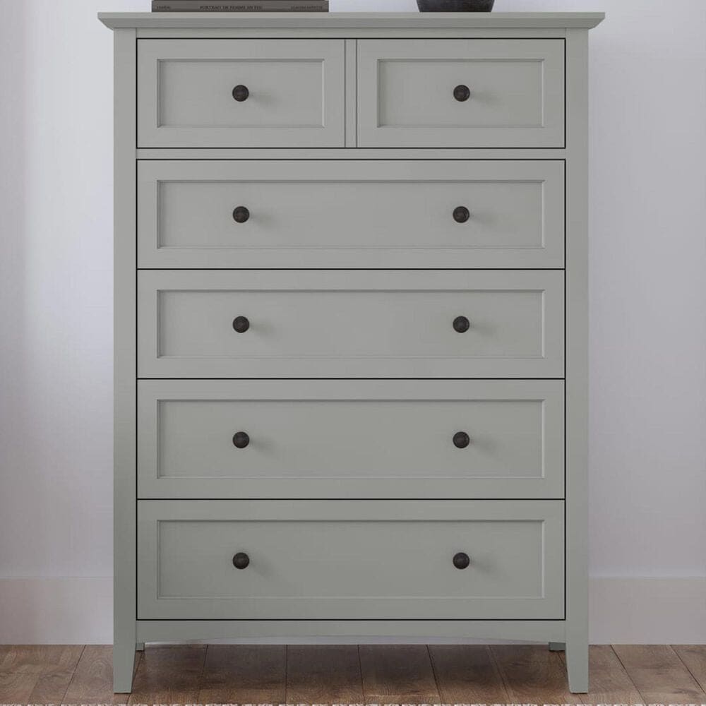 Urban Home Grace 5-Drawer Chest in Elephant Grey, , large
