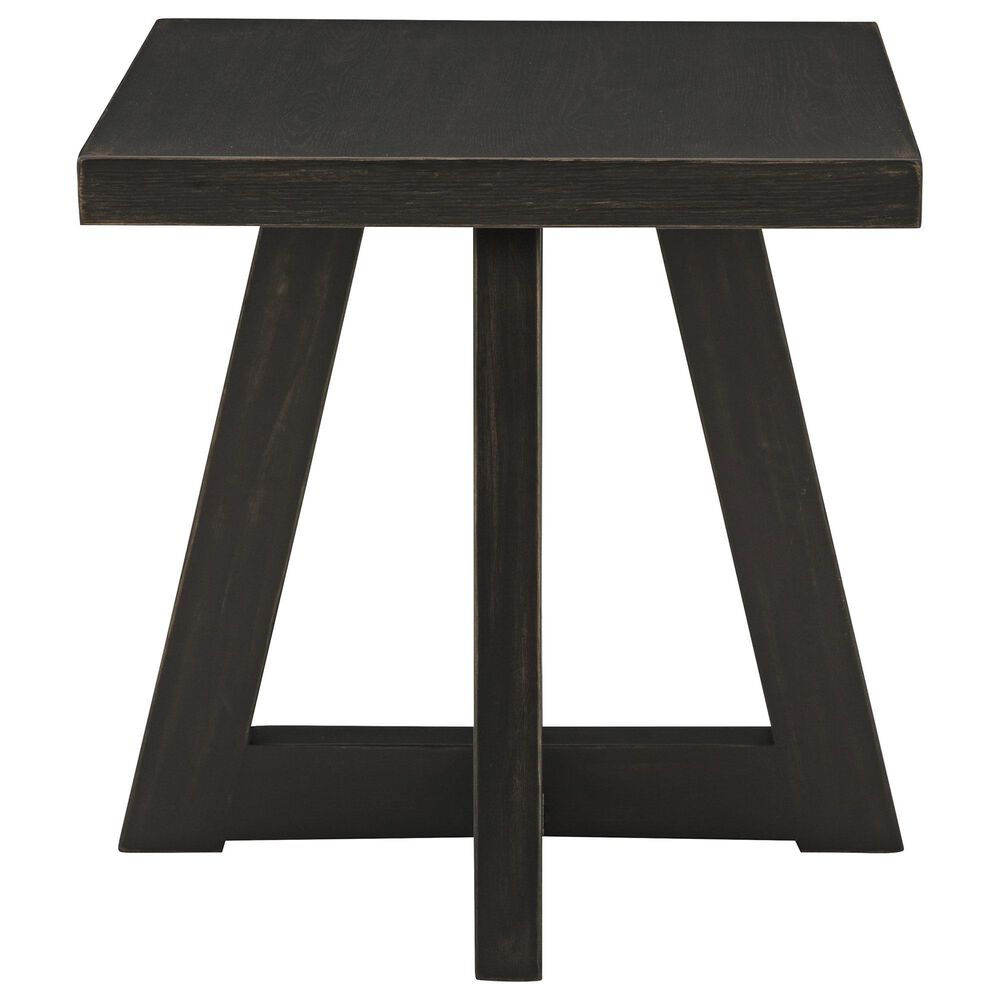 Ashley Galliden Square End Table in Aged Black, , large