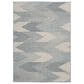 Central Oriental Melbourne Thistle 7"10" x 9"10" Lead and Tidepool Area Rug, , large