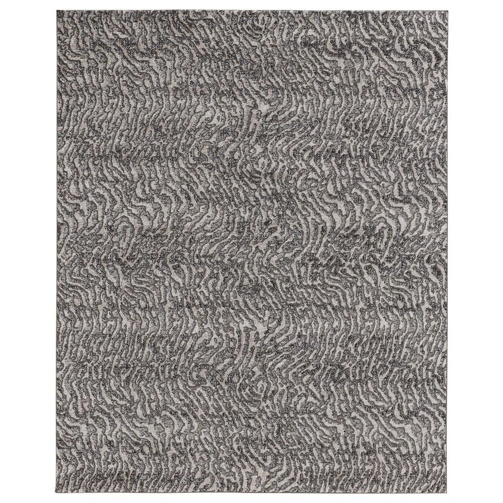 Feizy Rugs Vancouver 5" x 8" Beige and Charcoal Area Rug, , large