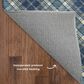 Dalyn Rug Company Soft Essentials Plaid Navy 10" x 14" Indoor/Outdoor Area Rug, , large