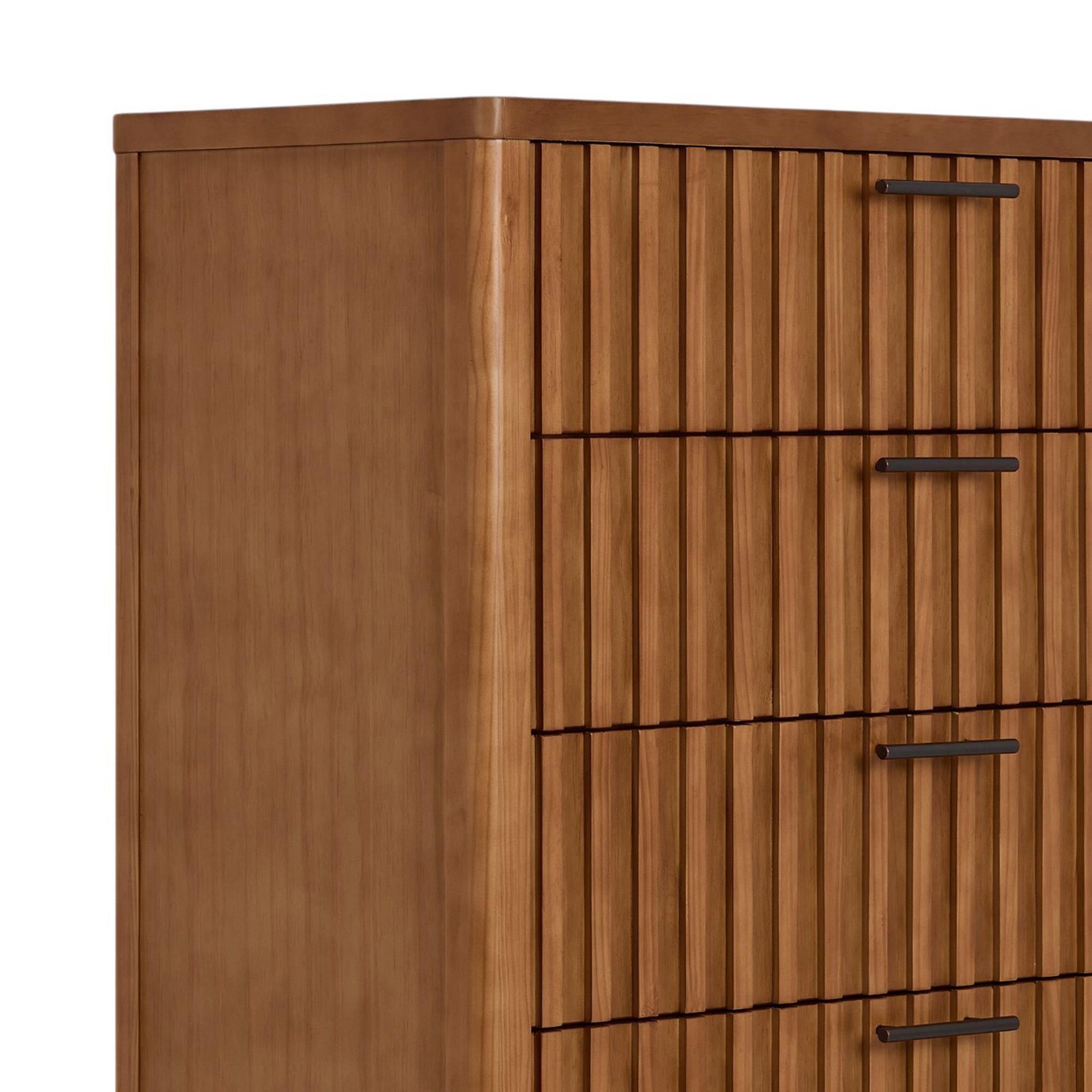 Evolur Flynn 5 Drawer Tall Chest in Sedona