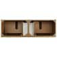 James Martin Laurent 72" Double Bathroom Vanity in Honey Oak with 3 cm White Zeus Silestone Top and Rectangular Sinks, , large