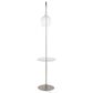 Grandview Gallery Trombone Floor Lamp in Nickel and Clear, , large