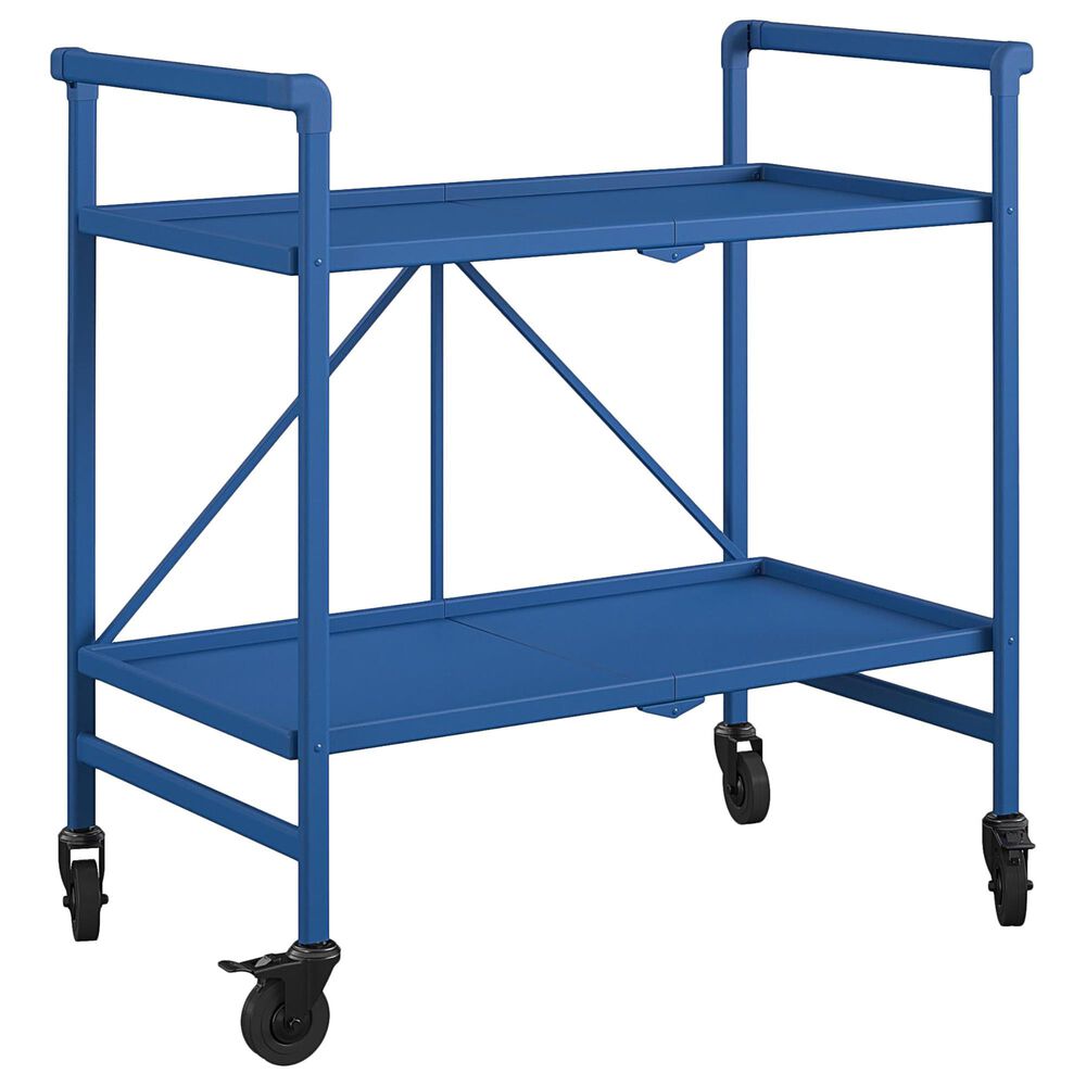 DHP Patio Folding Serving Cart in Blue, , large