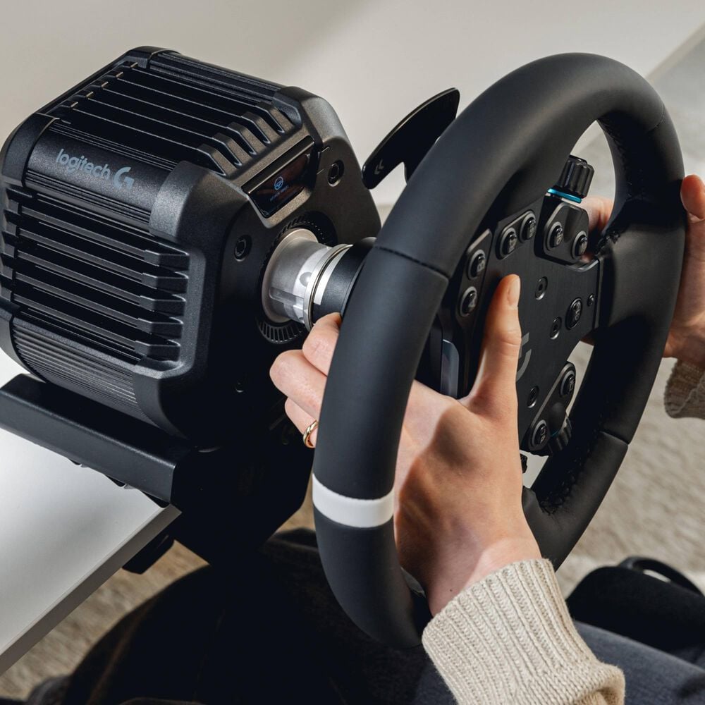 Logitech RS50 System 3-Piece Sim Racing Steering Wheel Setup for PS|PC in Black, , large