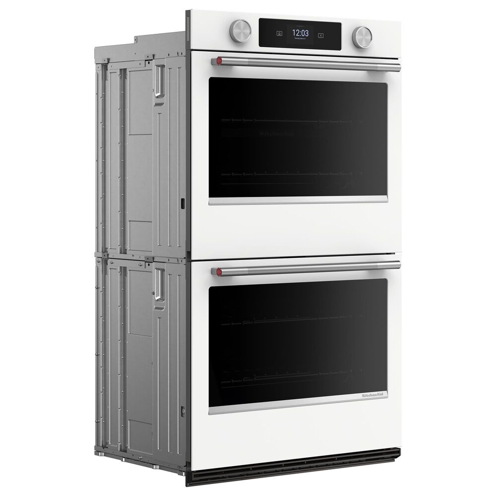 KitchenAid 30&quot; Smart Double Wall Oven with Assisted Cook Cycles in White, , large