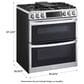 LG Gas Double Oven Slide-In Range, , large