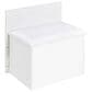 Pacific Landing Danbury 3-Drawer Makeup Vanity Set in White High Gloss, , large
