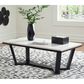 Ashley Frostead Coffee Table in White and Dark Espresso, , large