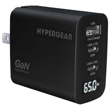 Hypercel SpeedBoost 65W Multi Travel Charger in Black, , large