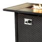 HOMLUX 42" Outdoor Propane Fire Pit Table in Black, , large
