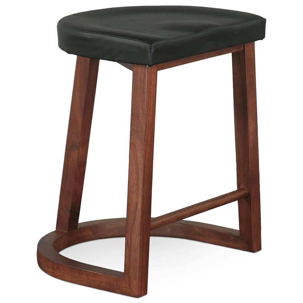 Home Trends & Design Lenox 17" Counter Stool in Walnut Brown, , large