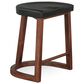 Home Trends & Design Lenox 17" Counter Stool in Walnut Brown, , large