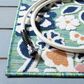 Safavieh Cabana CBN485N 6"6" x 9"6" Green and Navy Indoor/Outdoor Area Performance Rug, , large