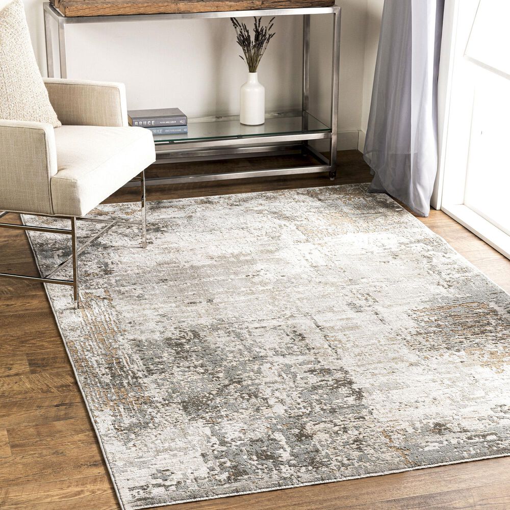 Surya Brunswick 9&#39; x 12&#39;2&quot; Sage, Brown, Gray, White and Teal Area Rug, , large