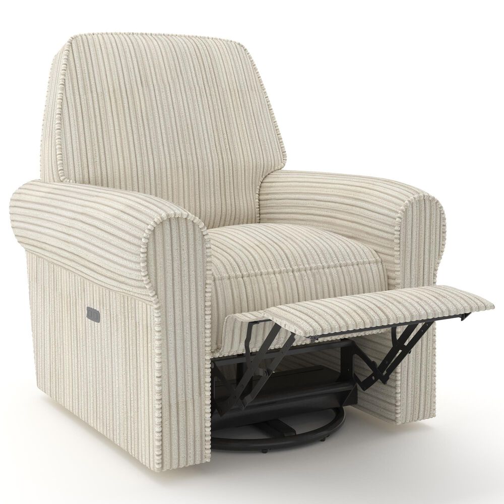 Eastern Shore Savannah Power Swivel Glider Recliner in Natural, , large