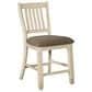 Signature Design by Ashley Bolanburg Upholstered Counter Stool in Antique White, , large
