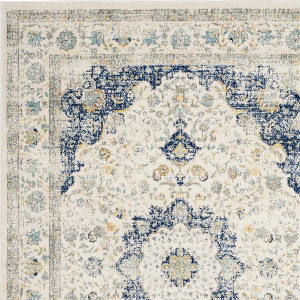 Safavieh Evoke EVK220C 2&#39;2&quot; x 21&#39; Ivory and Blue Runner, , large
