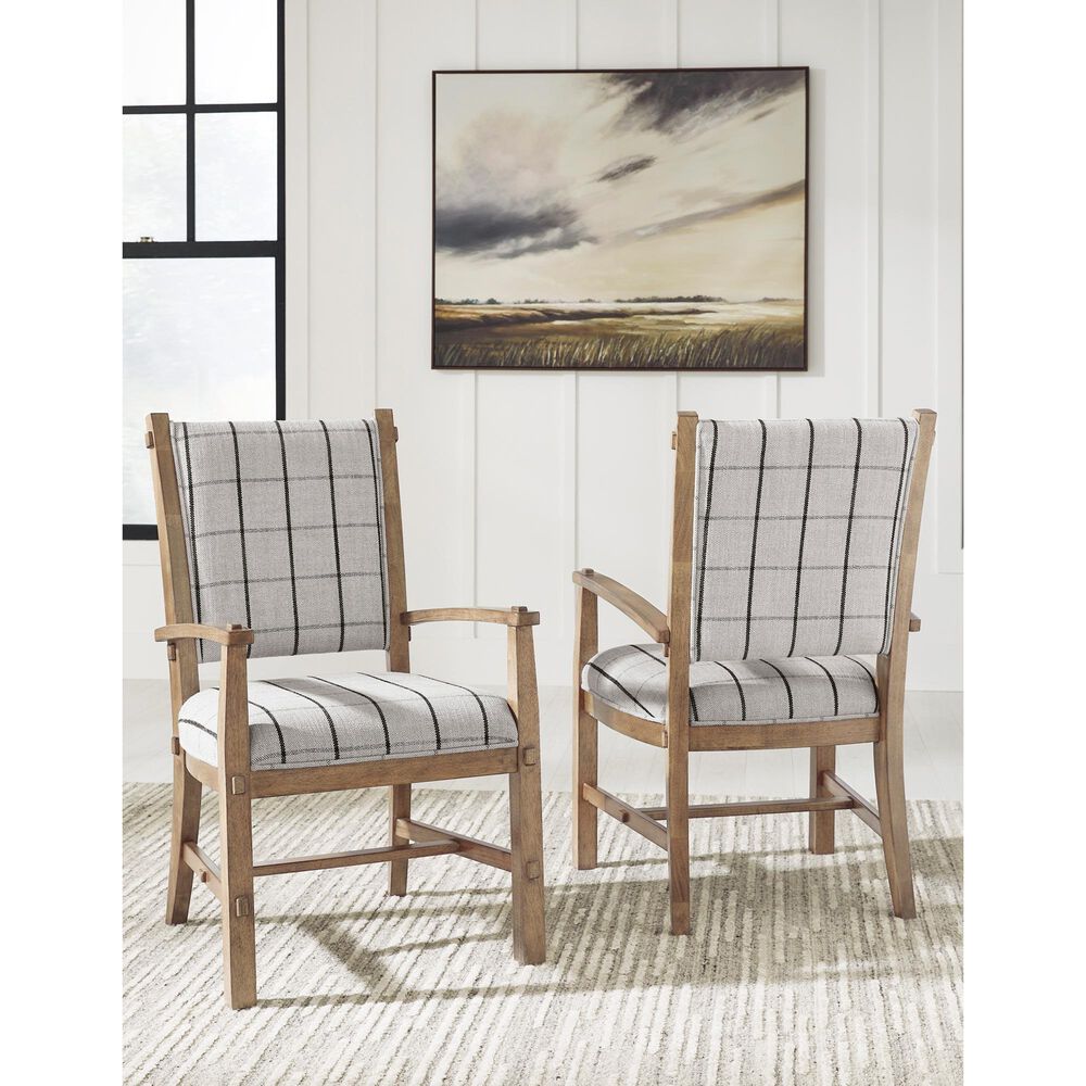 Ashley Ridgester Arm Chair in Light Brown, , large