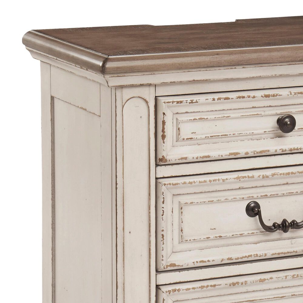 Ashley Realyn 3-Piece Queen Panel Bedroom Set in Chipped White, , large