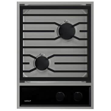 Wolf 15" Transitional Gas Cooktop in Stainless Steel, , large