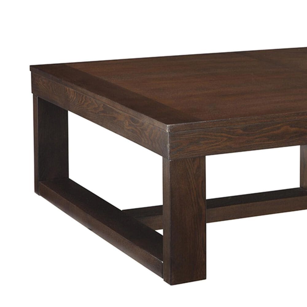 Ashley Watson 56&quot; Rectangular Cocktail Table in Dark Brown, , large