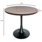 Leisuremod LeisureMod Bristol Dining table, Black Base with 36 Round Dark Walnut MDF top, , large