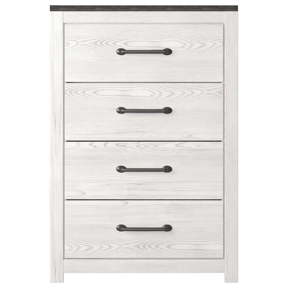 Ashley Gerridan 5-Piece King Bedroom Set in White and Gray, , large