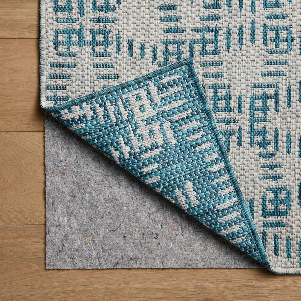 Loloi Easton Fog and Teal 2&#39;3&quot; x 3&#39;9&quot; Indoor/Outdoor Area Rug, , large