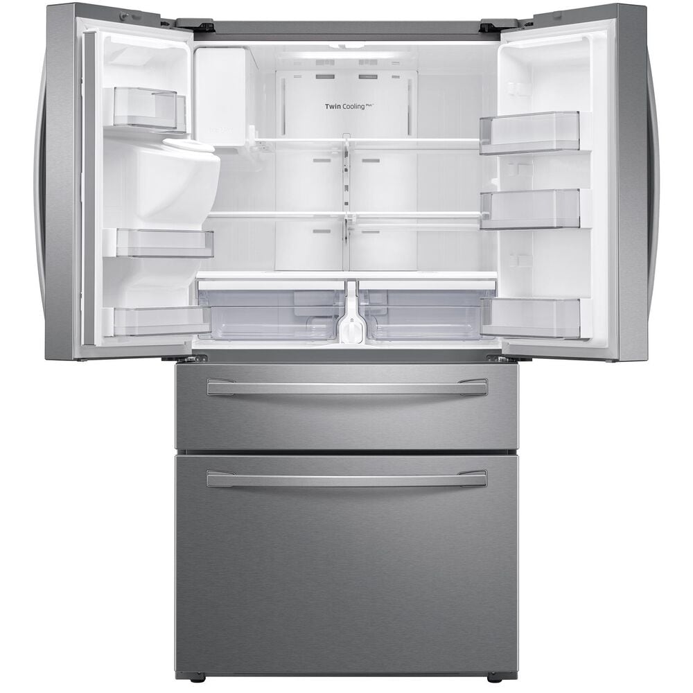 Samsung 4-Door French Door Refrigerator with Twin Cooling Plus in Stainless Steel, , large