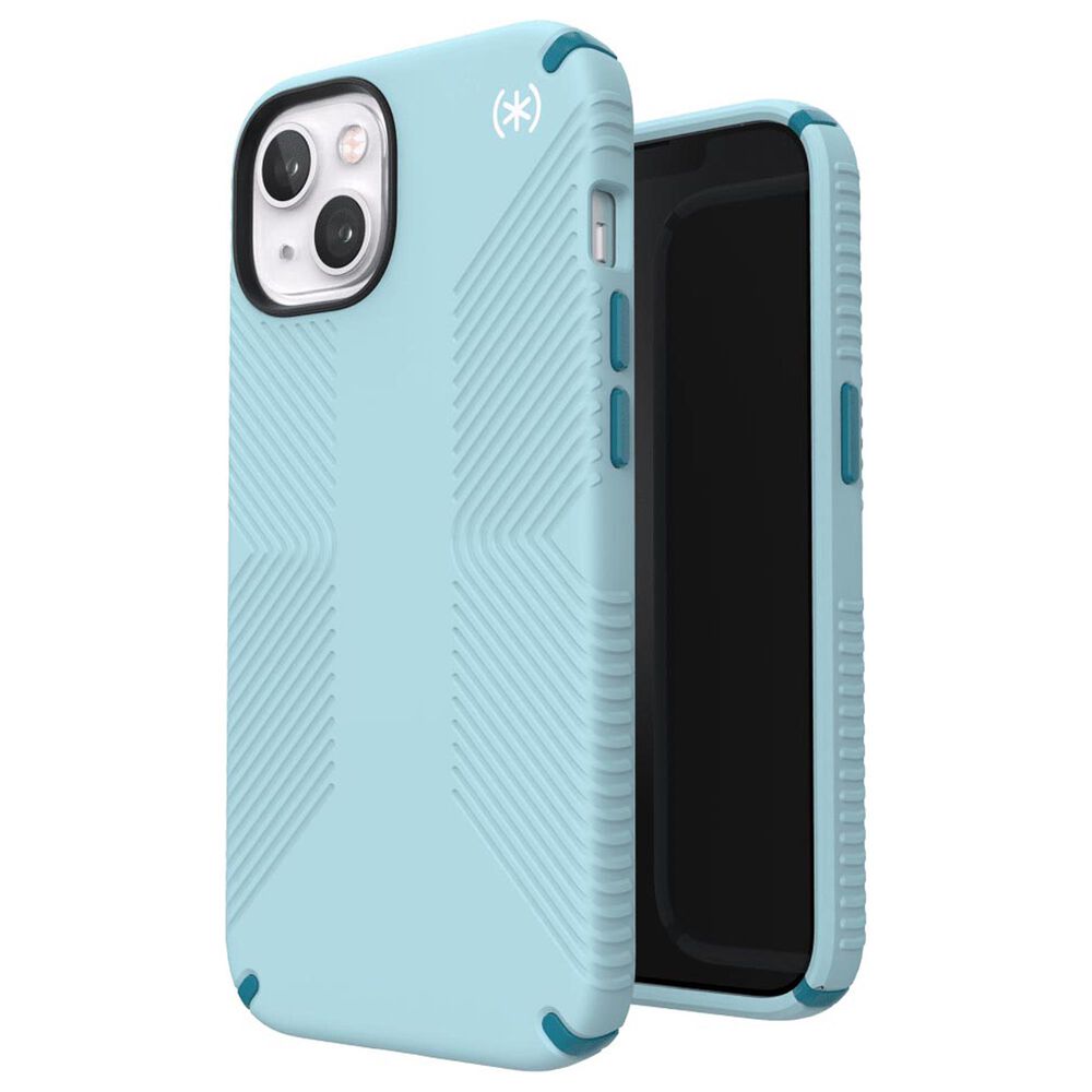 Speck Presidio2 Grip Case for Apple iPhone 13 in Fountain Teal, Frost Teal and White, , large