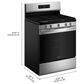 Whirlpool 5 Cu. Ft. Freestanding Gas Range in Stainless Steel, , large