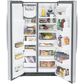 GE Profile 25.3 Cu. Ft. Side-by-Side Refrigerator in Fingerprint Resistant Stainless Steel, , large
