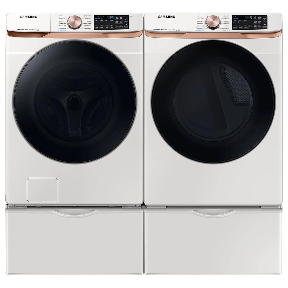Samsung 5.0 cu. ft. Extra Large Capacity Smart Front Load Washer with Super Speed Wash and Steam in Ivory, , large