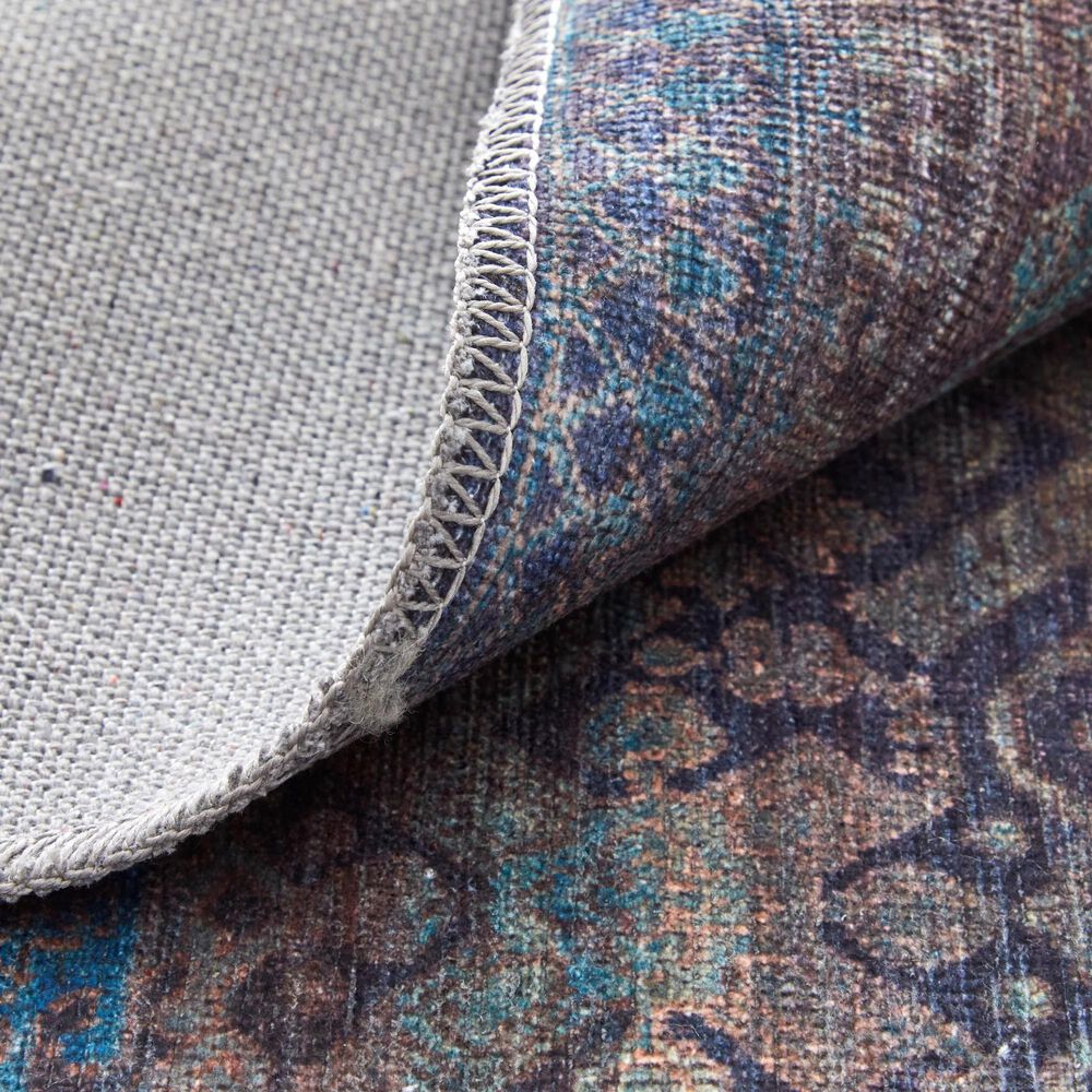 Feizy Voss 5&#39;3&quot; x 7&#39;6&quot; Blue and Green Area Rug, , large