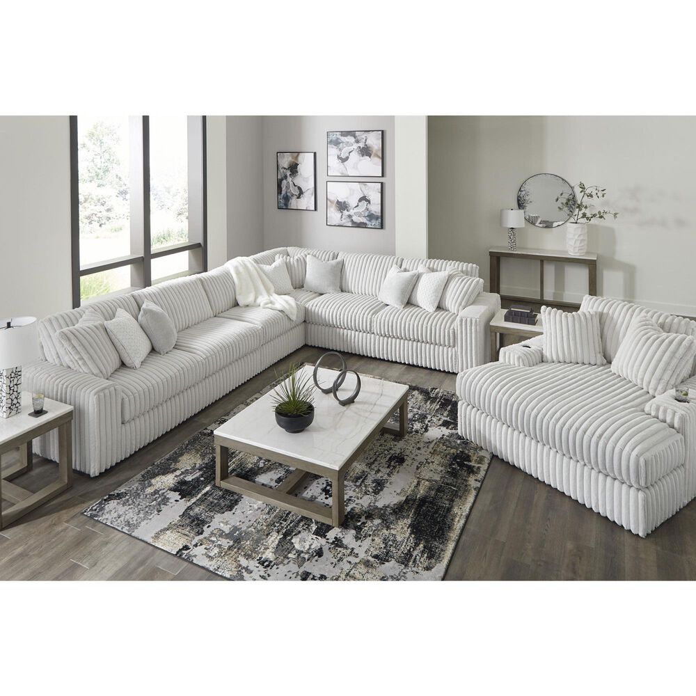 Ashley Stupendous Oversized Chaise in Alloy, , large