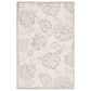 Safavieh Micro-Loop MLP477A 3" x 5" Ivory and Blue Area Rug, , large