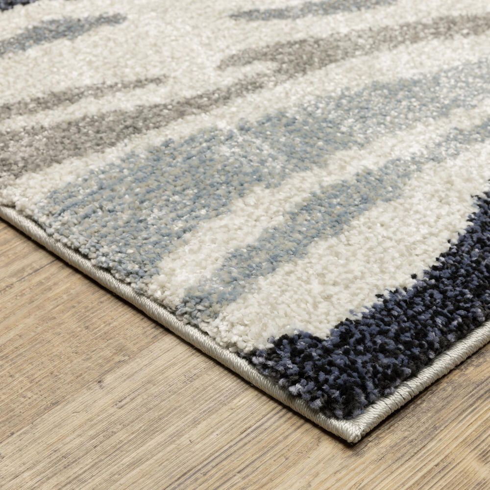 ROW by Oriental Weavers Gemma Blue and Grey 7'10" x 10' Area Rug, , large