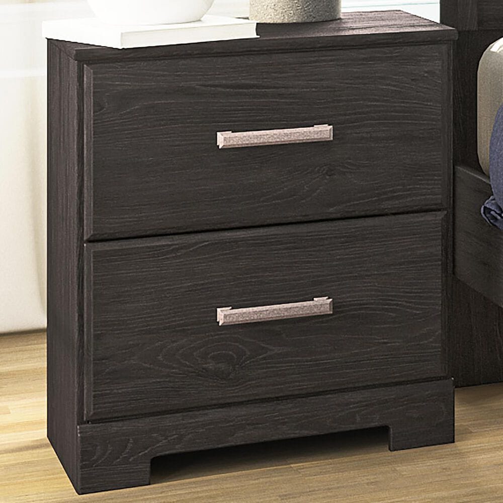 Ashley Belachime 2 Drawer Nightstand in Dark Charcoal, , large