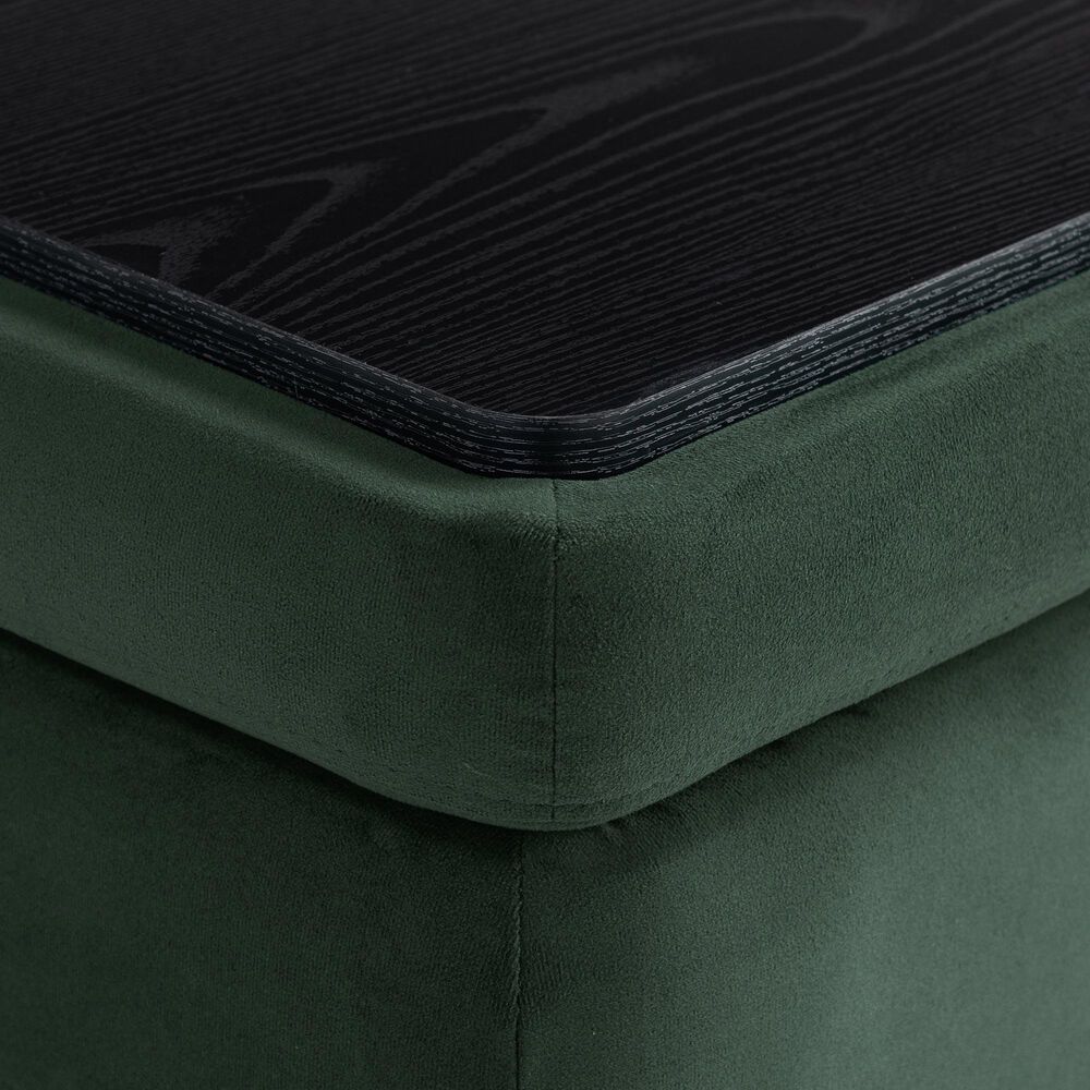 Lifestyle Solutions Kona Small Storage Ottoman in Green, , large