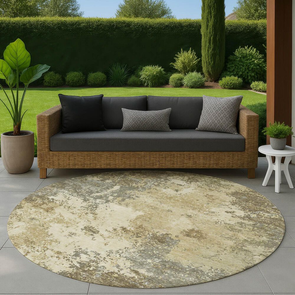 Dalyn Rug Company Lumara Wheat 8' Round Area Rug, , large