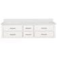 Lexora Home Castor 72" Double Bathroom Vanity in White with 2 cm White Cultured Marble Top and Rectangular Sinks, , large