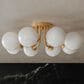 Troy Lighting Onyx 8-Light Semi Flush Mount in Vintage Gold Leaf, , large