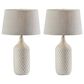 Adesso Kathryn Table Lamp in Off-White, Grey and Natural (Set of 2), , large